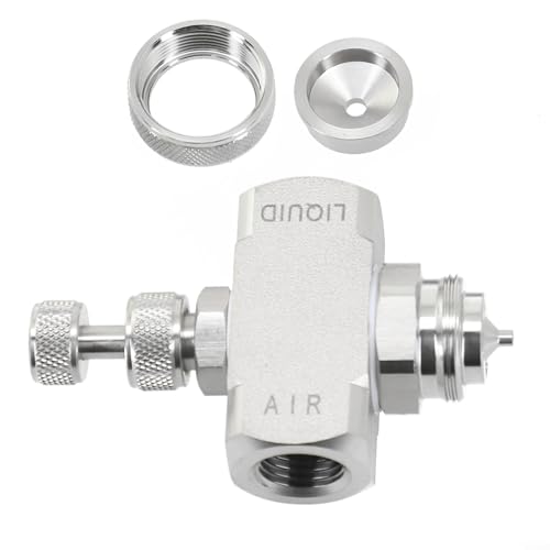 Zilimontt Luftzerstäubungsdüse 1/4 BSPT Nebel Niederdruck Siphon kegelförmige Sprühspitze, Edelstahl 304 einstellbare Durchflussmenge 30 Grad Winkel, für Kühlung Befeuchtung Zilimontt Luftzerstäubungsdüse 1/4 BSPT Nebel Niederdruck Siphon kegelförmige Sprühspitze, Edelstahl 304 einstellbare Durchflussmenge 30 Grad Winkel, für Kühlung Befeuchtung von Zilimontt