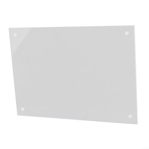 Zilimontt Magnetischer Bilderrahmen aus transparentem Acryl, klares Block-Design mit 4 Eckmagneten für stabilen Hoch- oder Querformat, Schreibtisch-Ornament für (15 x 21 cm) von Zilimontt