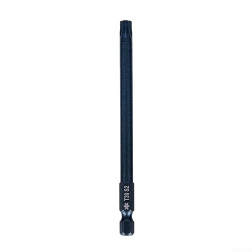 Zilimontt Magnetischer Torx-Schraubendreher-Bit, 100 mm, T7-T40, 1/4-Zoll-Sechskantschaft, legierter Stahl, Aufsatz für elektrische, pneumatische und wiederaufladbare Schraubendreher, blau, rostfrei von Zilimontt