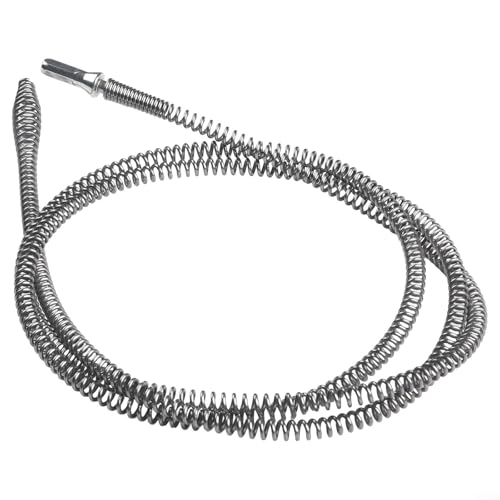 Zilimontt Mangan-Stahlrohr-Ausbaggerwerkzeug mit elektrischem Bohranschluss für Küche, Badezimmer, Waschbecken, Abflussreiniger und Abwasserrohrreiniger, 10 mm Federdurchmesser, 3/2/1 m (B) von Zilimontt