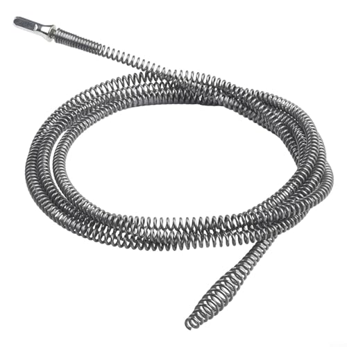 Zilimontt Mangan-Stahlrohr-Ausbaggerwerkzeug mit elektrischem Bohranschluss für Küche, Badezimmer, Waschbecken, Abflussreiniger und Abwasserrohrreiniger, 10 mm Federdurchmesser, 3/2/1 m (C) von Zilimontt