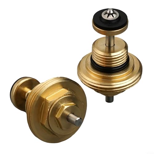 Zilimontt Messing 3/8 oder 1/2 Rücklaufbolzen Ventilkern M30 x 1,5 Wasserverteiler Ventilkern für UFH Stellantrieb Fußbodenheizung Verteiler (3/8) von Zilimontt