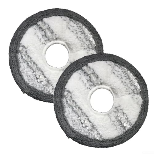 Zilimontt Mikrofaser-Wischmopp-Ersatztuch für Deebot für T10 Turbo/X1 OMNI/X1 Turbo Roboter-Staubsauger, 128 mm Wischpad (grau) von Zilimontt