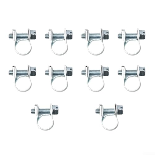 Zilimontt Mini-Kraftstoffleitungs-Schlauchschellen, 10 Stück, 8–20 mm, Karbonstahl, verzinkt, Schlauchschellen für Diesel-Benzinleitung, Kühlmittel, Heizkörper, robust, rostfrei, verstellbar (11 mm Zilimontt Mini-Kraftstoffleitungs-Schlauchschellen, 10 Stück, 8–20 mm, Karbonstahl, verzinkt, Schlauchschellen für Diesel-Benzinleitung, Kühlmittel, Heizkörper, robust, rostfrei, verstellbar (11 mm von Zilimontt