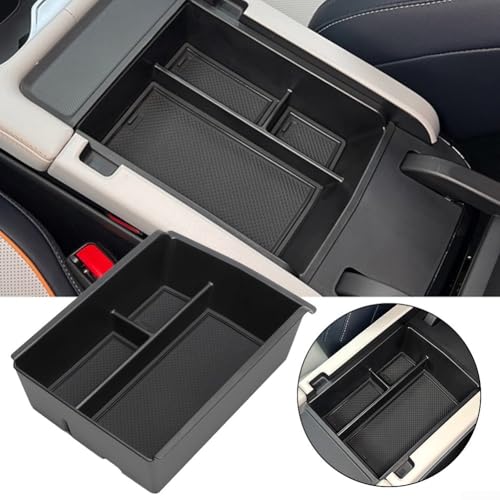 Zilimontt Mittelkonsole Armlehne Aufbewahrungsbox Kompatibel mit Song PLUS DM-i EV, für Seal U 2024 2025, Auto Armlehne Organizer Tablett, Handschuhfach Innenzubehör von Zilimontt