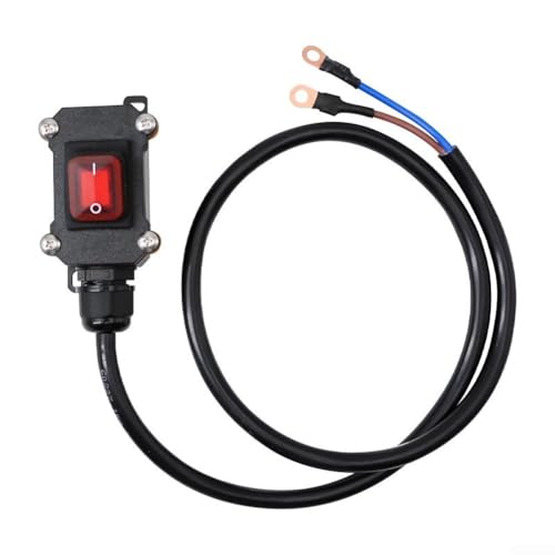 Zilimontt Motorrad-Batterie-Trennschalter, 12 V, 24 V DC, wasserdichtes Design, mit isoliertem Kabel für sichere und stabile Übertragung (30 cm) von Zilimontt