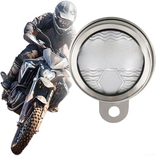 Zilimontt Motorrad-Steuerplakettenhalter, wasserdicht, Edelstahl, mit sicherer Dichtung, für die meisten Motorrad-Modelle, 87 mm, kompaktes Design (Silber) von Zilimontt