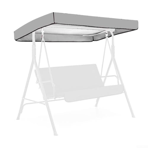 Zilimontt Outdoor Patio Swing Canopy Cover Waterproof Replacement Top Cover Oxford Fabric UV Protection Dustproof Sunshade for Garden Terrace Courtyard(b) von Zilimontt