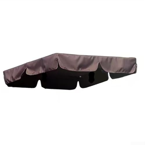 Zilimontt Oxford Tuch Gartenstuhl Top Schattierung Abdeckung Outdoor Terrasse Möbel Baldachin Ersatz Kaffee Farbe Leicht zu reinigen Installieren Platzsparend (173 x 118 cm) von Zilimontt