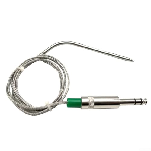 Zilimontt PT100 Lebensmitteltemperatursonde, mit SUS304 Edelstahl-Konstruktion und Stahlgeflecht, für die Verwendung mit Pellet-Grills und Smokern von Zilimontt