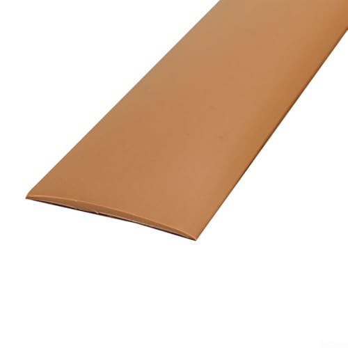 Zilimontt PVC-Boden-Übergangsstreifen, 2 m x 4 cm, flache Trennwand und Schwellerfugenverkleidung für Holz- oder Gummiböden, wasserdichter DIY-Kantenschutz für Spaltfutter, Wand oder Spiegel von Zilimontt