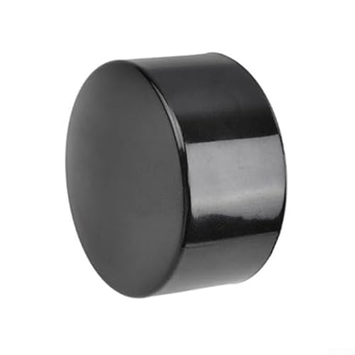 Zilimontt PVC-Handlaufenden für runde Treppengeländer, 45/50 mm, schwarze dauerhafte Abdeckbeschläge für Innen- oder Außentreppen und Geländer, schützend, glatt (45 mm), 4 Stück von Zilimontt