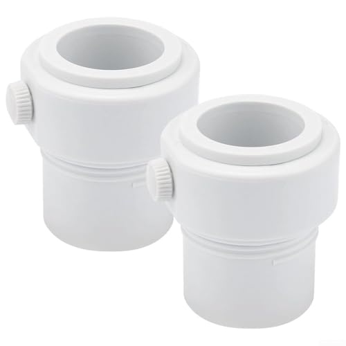 Zilimontt Pool-Regenschirm-Stabilisator-Hülsen-Adapter, passend für 3,8 cm/3,4 cm Regenschirme, Lochhalter-Einsatz, für Einzelgewinde (2er-Pack) von Zilimontt