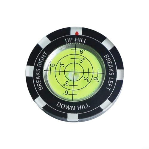 Zilimontt Premium-Legierung, grüner Lesegerät mit magnetischem Hutclip, Neigungsmessung und Ballmarker für Training und Kursmessungen (grün) von Zilimontt