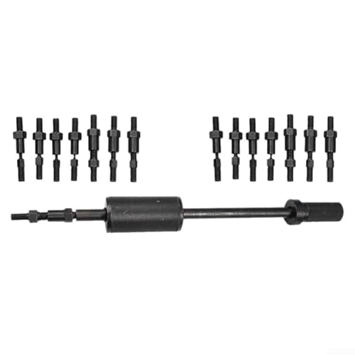 Zilimontt Professionelles manuelles Stiftabzieher-Set Metallgewindeentfernungswerkzeug-Kit M3-M12 interner externer Drahtzieher mit mechanischem Hammer für Werkstattausrüstung (B) von Zilimontt