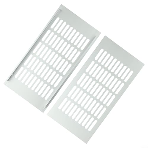 Zilimontt Rechteckige Lüftungsgitterabdeckung aus Aluminium für Schrank-/Kleiderschrankbelüftung, langlebig, widerstandsfähig, wasserdichte Aluminiumlegierung, einfach zu installieren und (150 x 300 von Zilimontt