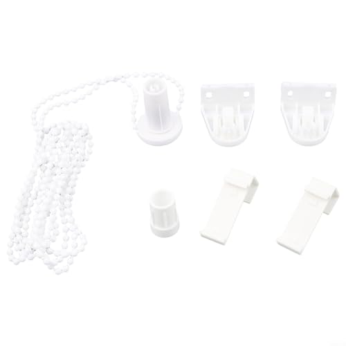 Zilimontt Reparaturset für Rollos mit 17 mm PVC-Kupplung, Halterungen und Ketten, Ersatz-Set für Standard-Rollschirme, weiße Oberfläche, Befestigung oben oder vorne Zilimontt Reparaturset für Rollos mit 17 mm PVC-Kupplung, Halterungen und Ketten, Ersatz-Set für Standard-Rollschirme, weiße Oberfläche, Befestigung oben oder vorne von Zilimontt
