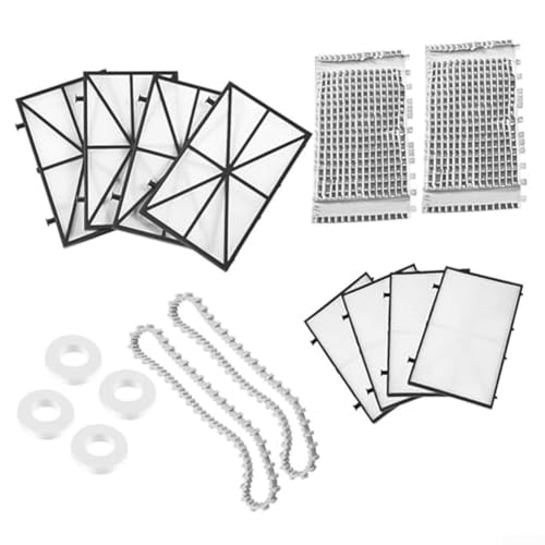 Zilimontt Roboter Poolreiniger Wartungsset mit Filterplatten 9991433-R4 Ultrafeine Filterbürsten 6101641-R2 Track Components für Dolphin CC Plus von Zilimontt