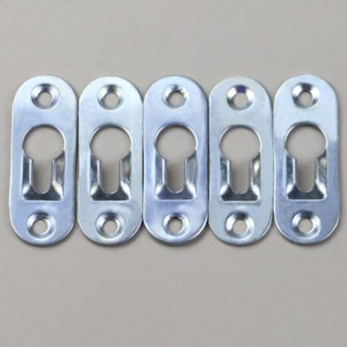 Zilimontt Robuste Schlüsselloch-Aufhängeplatte für Bilderrahmen, Regale und Schränke mit Zwei-Loch-Design, Metallkonstruktion und bündige Wandmontage, 10 Stück Zilimontt Robuste Schlüsselloch-Aufhängeplatte für Bilderrahmen, Regale und Schränke mit Zwei-Loch-Design, Metallkonstruktion und bündige Wandmontage, 10 Stück von Zilimontt