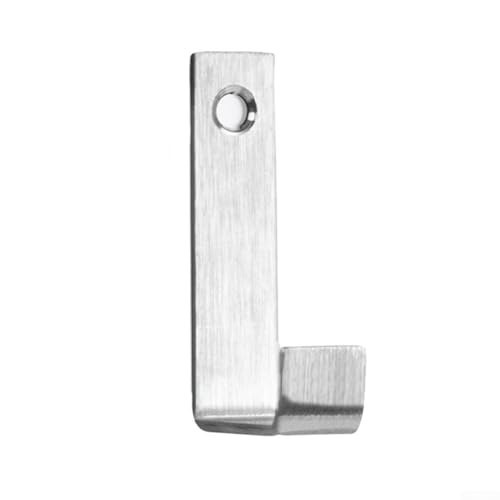 Zilimontt Robuster J-Haken aus Edelstahl für Handtücher oder Mäntel, Wand- oder Türmontage, Einzelhalter mit platzsparendem Design, schlanke Oberfläche und einfache Installation (kein Zubehör)) von Zilimontt