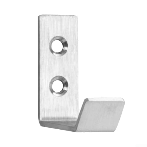 Zilimontt Robuster J-Haken aus Edelstahl für Handtücher oder Mäntel, Wand- oder Türmontage, Einzelhalter mit platzsparendem Design, schlankes Finish und einfache Installation (ohne Zubehör)) von Zilimontt