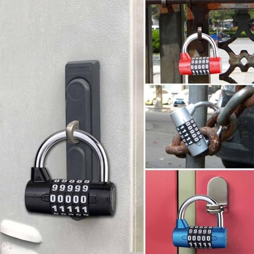 Zilimontt Robustes 5-stelliges Zahlenschloss mit Zinklegierungskörper für Schließfächer im Fitnessstudio, Schränke und Türen, Anti-Diebstahl-Sicherheitscode-Schloss, zurücksetzbares Passwort-Design Zilimontt Robustes 5-stelliges Zahlenschloss mit Zinklegierungskörper für Schließfächer im Fitnessstudio, Schränke und Türen, Anti-Diebstahl-Sicherheitscode-Schloss, zurücksetzbares Passwort-Design von Zilimontt