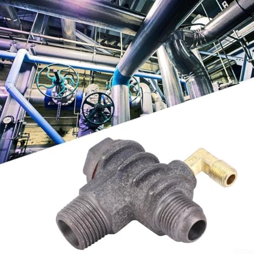 Zilimontt Rückschlagventil aus Gusseisen mit 3 Anschlüssen für Luftkompressor, Außengewinde-Direktkolbentyp, langlebige Metallkonstruktion, zuverlässige Abdichtung, geringer Widerstand, einfach Zilimontt Rückschlagventil aus Gusseisen mit 3 Anschlüssen für Luftkompressor, Außengewinde-Direktkolbentyp, langlebige Metallkonstruktion, zuverlässige Abdichtung, geringer Widerstand, einfach von Zilimontt