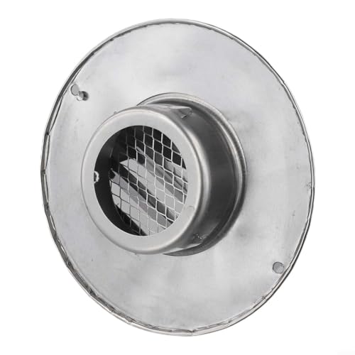 Zilimontt Rundes Edelstahl-Lüftungsgitter mit Bildschirm, wetterbeständige Abluft-Entlüftungsabdeckung für Badezimmer oder Außenwand, 60 mm, 70 mm, 80 mm, 100 mm Größen (60 mm) von Zilimontt