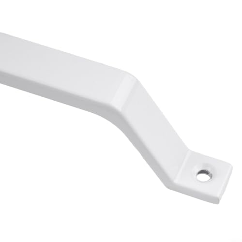 Zilimontt Scheunentürgriff für Schiebetüren, robuste Aluminiumlegierung mit dekorativer Beschichtung, bequemer Griff für Tore, Garagen, Scheunen, Schuppen, Schränke (weiß ohne Sockel) von Zilimontt