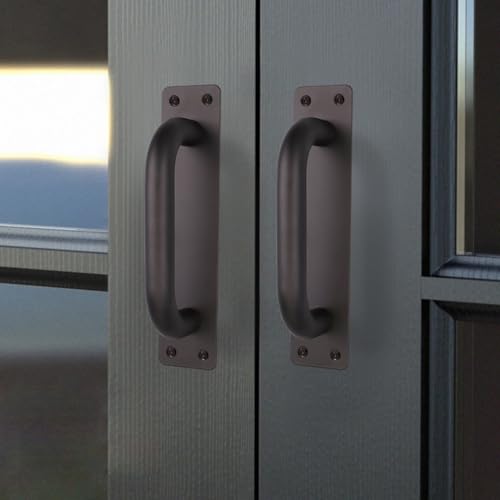 Zilimontt Schiebetürgriff aus Edelstahl mit gebürsteter Oberfläche für Scheunentüren, Tore, Toiletten, Glas oder Holz, Innen- und Außentüren, Schwarz Zilimontt Schiebetürgriff aus Edelstahl mit gebürsteter Oberfläche für Scheunentüren, Tore, Toiletten, Glas oder Holz, Innen- und Außentüren, Schwarz von Zilimontt