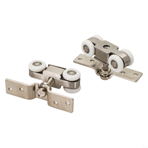 Zilimontt Schiebetürschienen-Set, Edelstahl-Hängeschiene, Glastürführung, leises Push-Pull-System für Badezimmer-Innentür-Hardware Zilimontt Schiebetürschienen-Set, Edelstahl-Hängeschiene, Glastürführung, leises Push-Pull-System für Badezimmer-Innentür-Hardware von Zilimontt