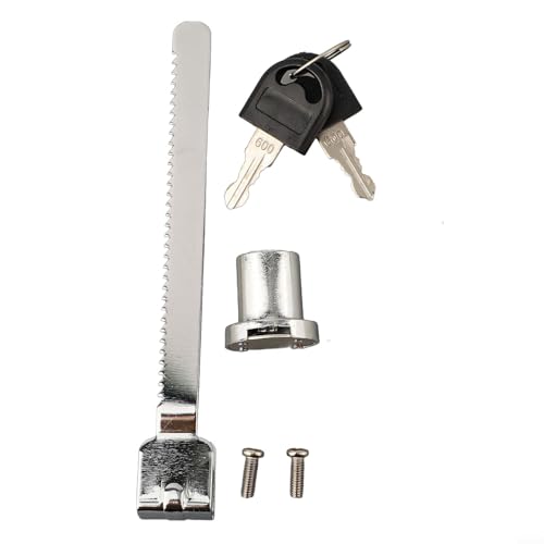 Zilimontt Schiebetürschloss aus Zinklegierung mit Schlüssel, verchromtes Vitrinenschloss für 2–6 mm Glastüren, sichere Vitrine und Einzelhandelsverpackung, glatt Zilimontt Schiebetürschloss aus Zinklegierung mit Schlüssel, verchromtes Vitrinenschloss für 2–6 mm Glastüren, sichere Vitrine und Einzelhandelsverpackung, glatt von Zilimontt