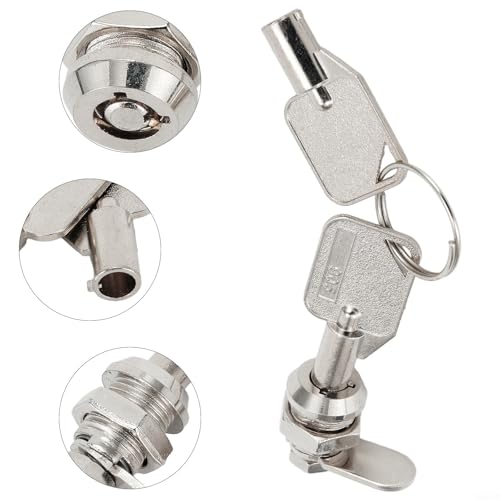 Zilimontt Schließfach für Schrank, Briefkasten, Schublade, Wohnmobiltür, 12 mm, Schließfach, gleichschließend, zylindrisches Nockenschloss (1 Stück) von Zilimontt