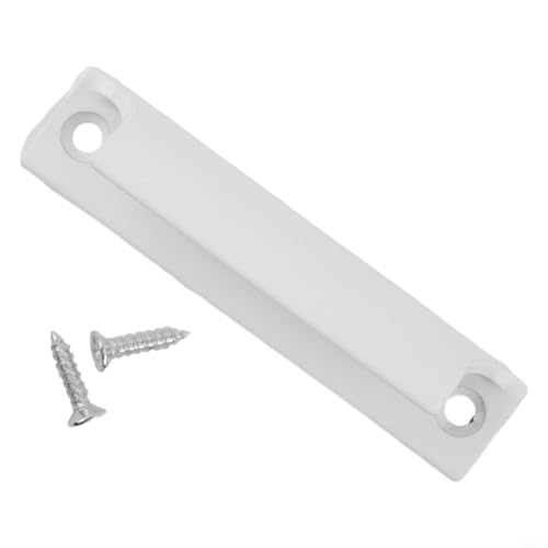 Zilimontt Schranktürgriff aus Aluminiumlegierung mit schwarzer Oberfläche, Massivholzflügel und Fliegengitter, 76 mm Lochmitte, Hardware für Heimwerkerschränke und (weiß) von Zilimontt