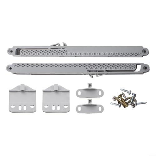 Zilimontt Schubladendämpfer für Schränke und Schiebetüren, automatisch, sanft schließend, mit 25 kg Schublade und 40 kg Türbelastbarkeit, einfache Installation, Kunststoffmaterial in Grau (maximale von Zilimontt