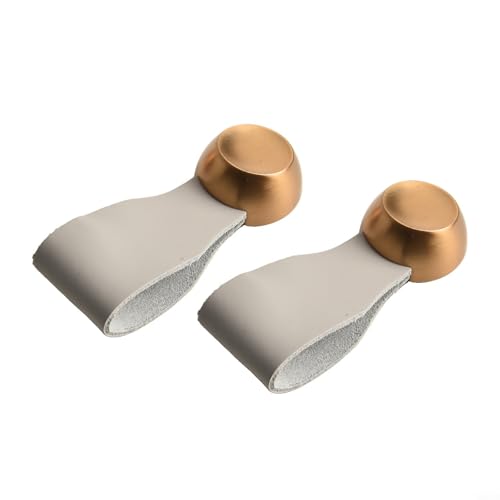 Zilimontt Schubladengriffe aus Leder, mit Zinklegierung, wasserdichtes und elegantes Design für Kleiderschrank, Kommode, Schrank und Möbel, Weiß, 2 Stück Zilimontt Schubladengriffe aus Leder, mit Zinklegierung, wasserdichtes und elegantes Design für Kleiderschrank, Kommode, Schrank und Möbel, Weiß, 2 Stück von Zilimontt