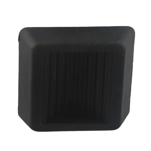 Zilimontt Schwarze Gummi-Möbeluntersetzer, 80 x 80 x 20 mm, rutschfeste Pads für Radstopper, Geräusch- und Vibrationsreduzierung, Bodenschutz für Stühle, Schreibtische, Betten, Sofas (1 Stück) von Zilimontt