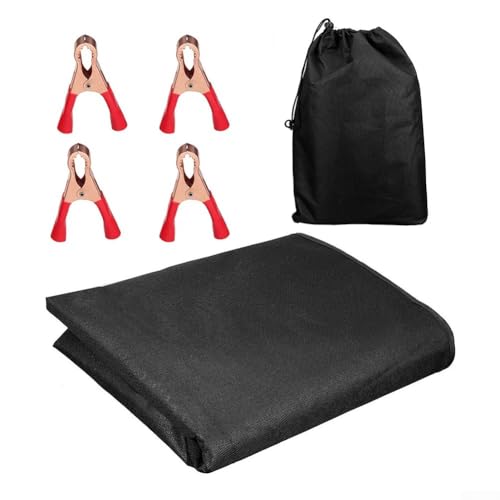 Zilimontt Schwarze hintere T4-Tür-Markisenabdeckung Oxford Sprinter Transporter Scheune T5 Ducato für Fiat für mit 210d und Stoff für winddichte und Gurte von Zilimontt