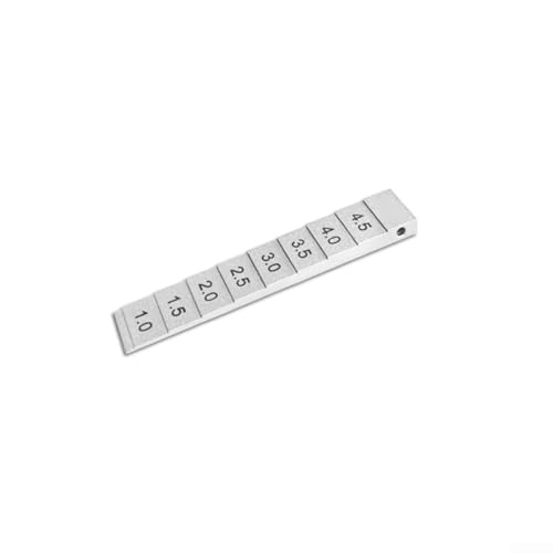 Zilimontt Schweißkeil-Fühlerlehre für präzise Spaltmessung, 0,2–4 mm bis 1–15 mm, Kegellehre aus Karbonstahl mit verchromter Oberfläche, langlebiges Spaltmesswerkzeug für (1–5 mm) von Zilimontt