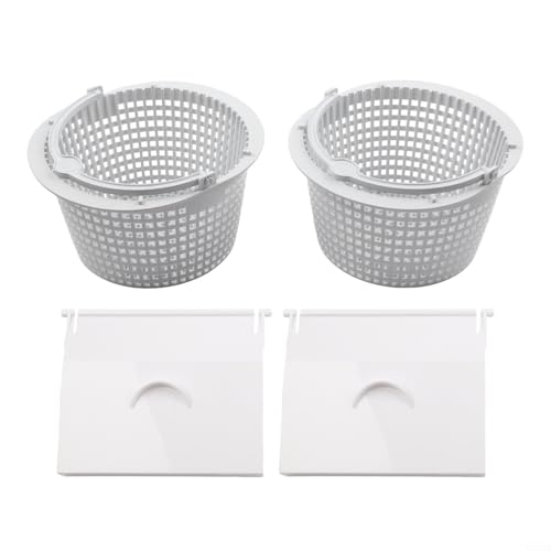 Zilimontt Schwimmbad Skimmer Weir Tür und Korb Set, passend für Hayward SPX1091C SP1091LX SP1091LXWM oberirdischen Inground Pool (2 Set) von Zilimontt