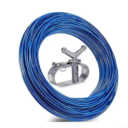 Zilimontt Schwimmbadabdeckung Kabel Poolabdeckung Kabelschloss System 30,5 m Stahlseil mit Spanner für oberirdische Schwimmbadschutzzubehör Zilimontt Schwimmbadabdeckung Kabel Poolabdeckung Kabelschloss System 30,5 m Stahlseil mit Spanner für oberirdische Schwimmbadschutzzubehör von Zilimontt