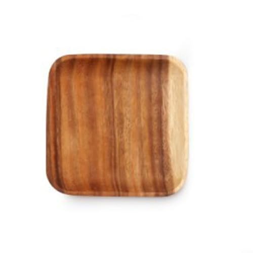 Zilimontt Serviertabletts | Holzplatten | Frühstücksplatte aus Holz | erhöhte Kanten und leicht | perfekt für Frühstück im Bett & Tee (16,5 x 16,5 x 2) von Zilimontt