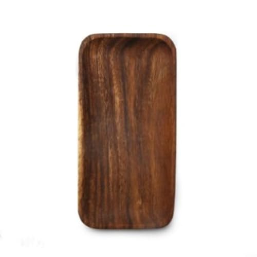 Zilimontt Serviertabletts | Holzplatten | Frühstücksplatte aus Holz | erhöhte Kanten und leicht | perfekt für Frühstück im Bett & Tee (25 x 12,5 x 2) von Zilimontt
