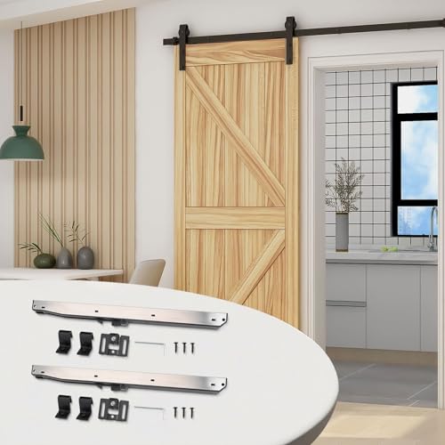 Zilimontt Silberner Absenkautomatik für Schiebetür-Hardware-Kit, Loch-Dämpfer-System passend für 40-59 kg Türen, einfache Installation mit S-förmigen Haken, 2 Stück von Zilimontt