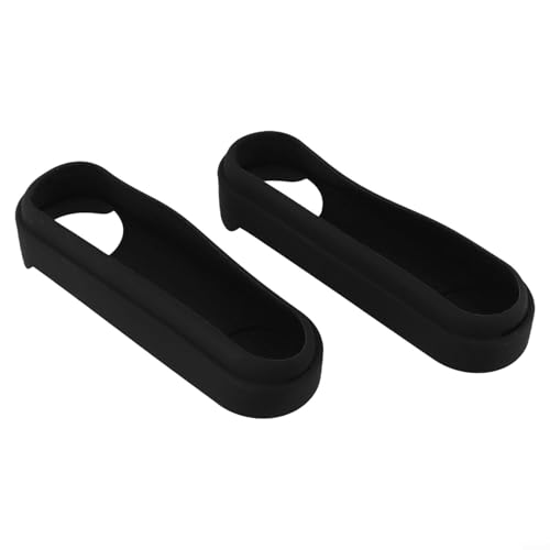 Zilimontt Silikon-Abdeckungen für kabellose Türklingel von Google Nest, 2 Stück, schützende, wetterfeste Türklingel-Hüllen, dauerhafte kratzfeste Silikonhüllen, kompatibel mit Nest(schwarz) von Zilimontt