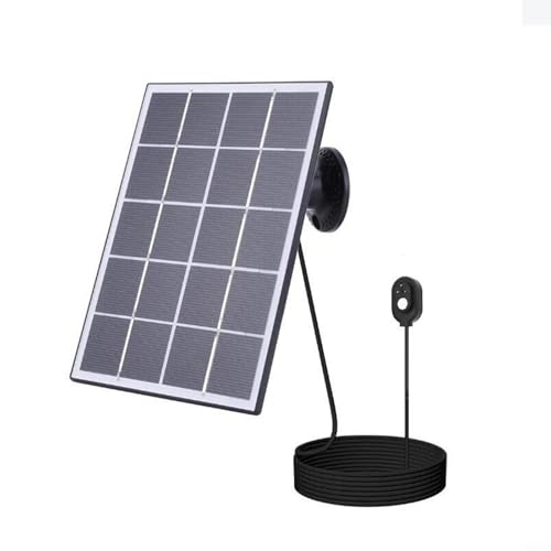 Zilimontt Solar-Ladepaneele, 10 W, 5 V, IP65, wetterfest, für Pro 5S/4/3 (schwarz) von Zilimontt