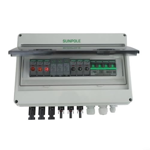 Zilimontt Solar PV Combiner Box - 3 In 1 Out PV Combiner Box - DC 1000V IP65 Waterproof Pre-Wired Cable Zilimontt Solar PV Combiner Box - 3 In 1 Out PV Combiner Box - DC 1000V IP65 Waterproof Pre-Wired Cable von Zilimontt