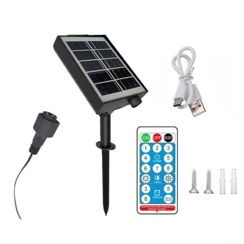 Zilimontt Solar-Steuerbox mit Leiterplatte, 3,7 V 24 V LED-Lichterkettensteuerung, wasserdichte Außenbeleuchtung für Terrasse (3 V) von Zilimontt