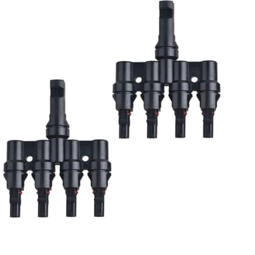 Zilimontt Solarpanel T Abzweigverbinder 4 zu 1 Paar mit Sicherungshalter Splitter Koppler, wetterbeständiges PPO Material, IP67 wasserdicht, 1000V DC 30A, 4-6mm² Kabel Zilimontt Solarpanel T Abzweigverbinder 4 zu 1 Paar mit Sicherungshalter Splitter Koppler, wetterbeständiges PPO Material, IP67 wasserdicht, 1000V DC 30A, 4-6mm² Kabel von Zilimontt