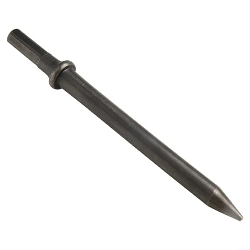 Zilimontt Stahl-Sechskantschaft Heavy Duty Drucklufthammer Meißel Set zum Entfernen von Schrauben, Fliesen und Mörtel mit spitzer Spitze für Autoreparatur und Bau von Zilimontt
